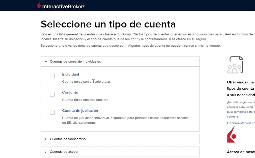 como registrarse en interactive brokers - paso 3
