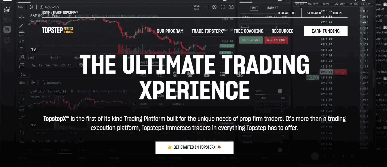 topstepx plataforma de trading