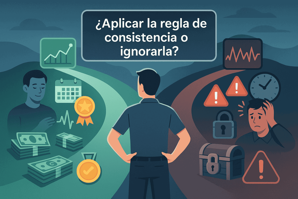 Cómo puede influir la regla de consistencia en el trading fondeado de futuros