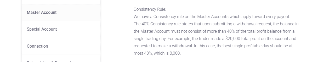 regla de consistencia en bulenox